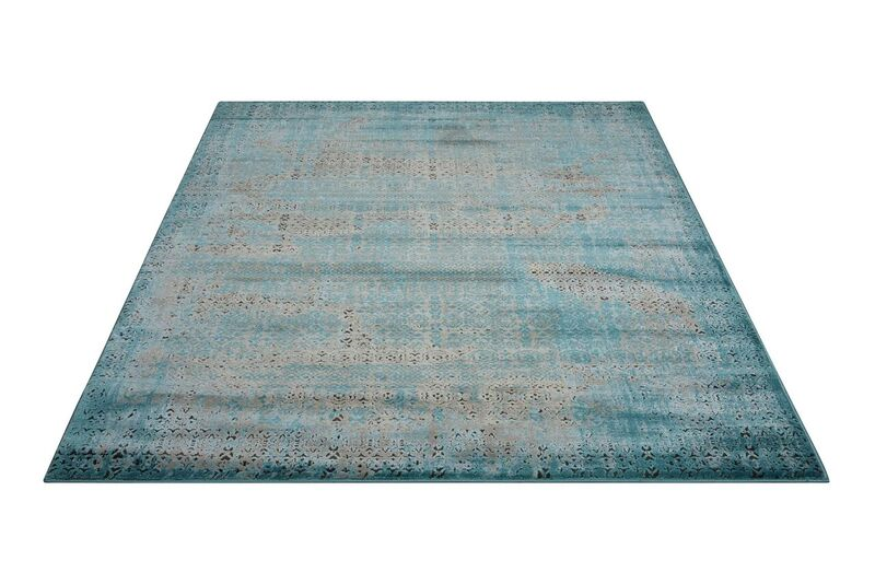 Nourison Clearance Karma KRM01 Blue Rug