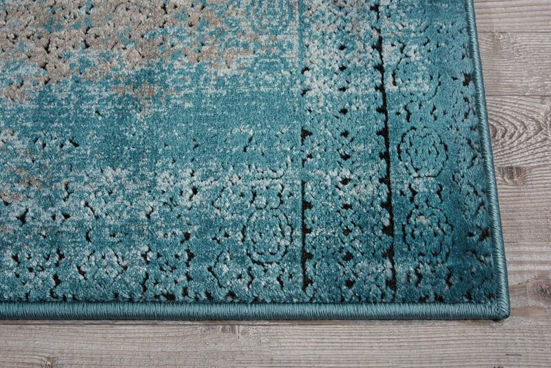 Nourison Clearance Karma KRM01 Blue Rug
