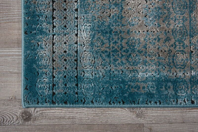 Nourison Clearance Karma KRM01 Blue Rug