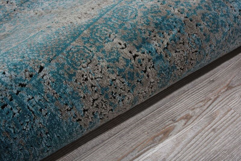 Nourison Clearance Karma KRM01 Blue Rug