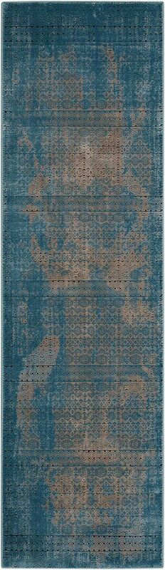 Nourison Clearance Karma KRM01 Blue Rug