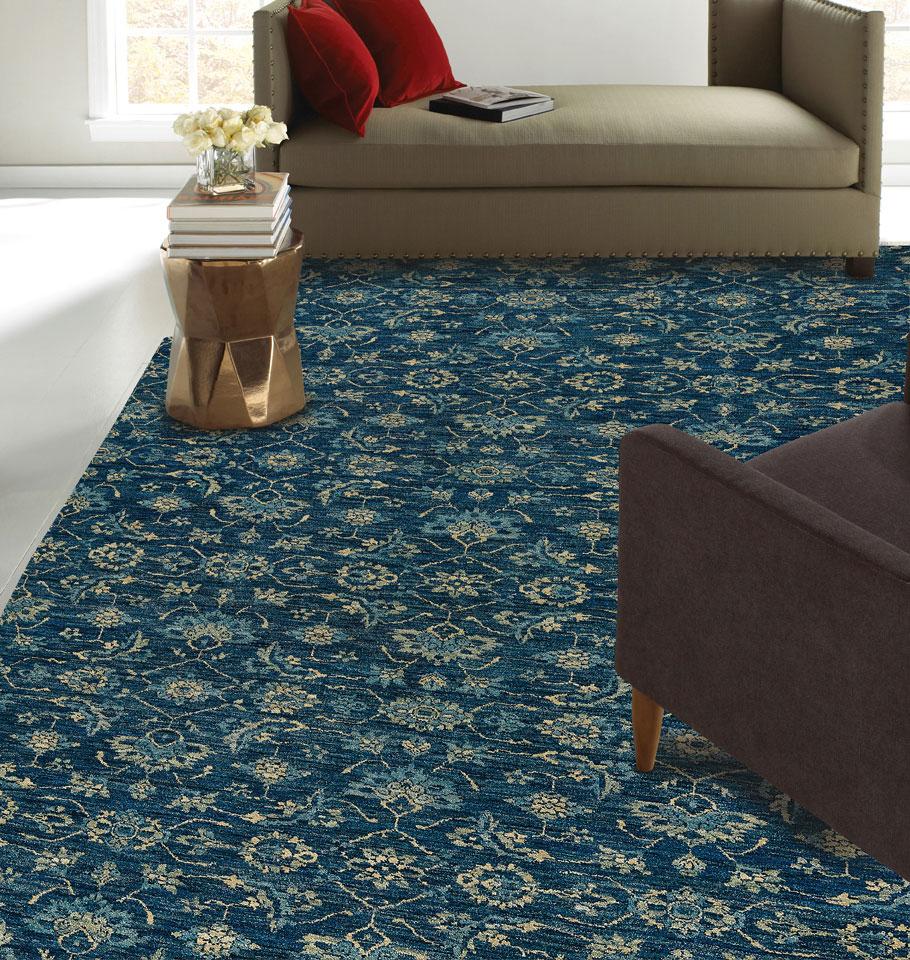 capel illustrious 1082 cobalt rug
