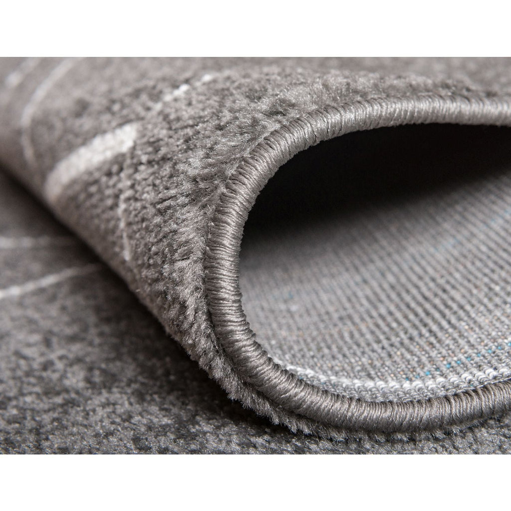 unique loom geometric trellis frieze trf002dgr dark gray rug