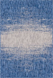 unique loom outdoor ombre omd016blu blue rug
