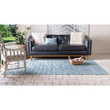 unique loom outdoor giraffe osf001aqb aqua blue rug