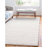 unique loom davos shag zmt001ivr ivory rug