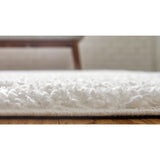 unique loom davos shag zmt001ivr ivory rug