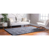 unique loom davos shag zmt001ppc peppercorn rug