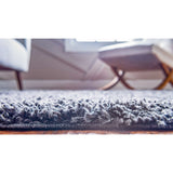 unique loom davos shag zmt001ppc peppercorn rug
