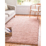 unique loom davos shag zmt001dsr dusty rose rug