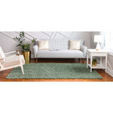 unique loom davos shag zmt001sag sage rug