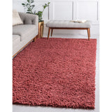 unique loom davos shag zmt001pop poppy rug