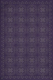 spicher and company classic vinyl pattern 28 purple bandana rug