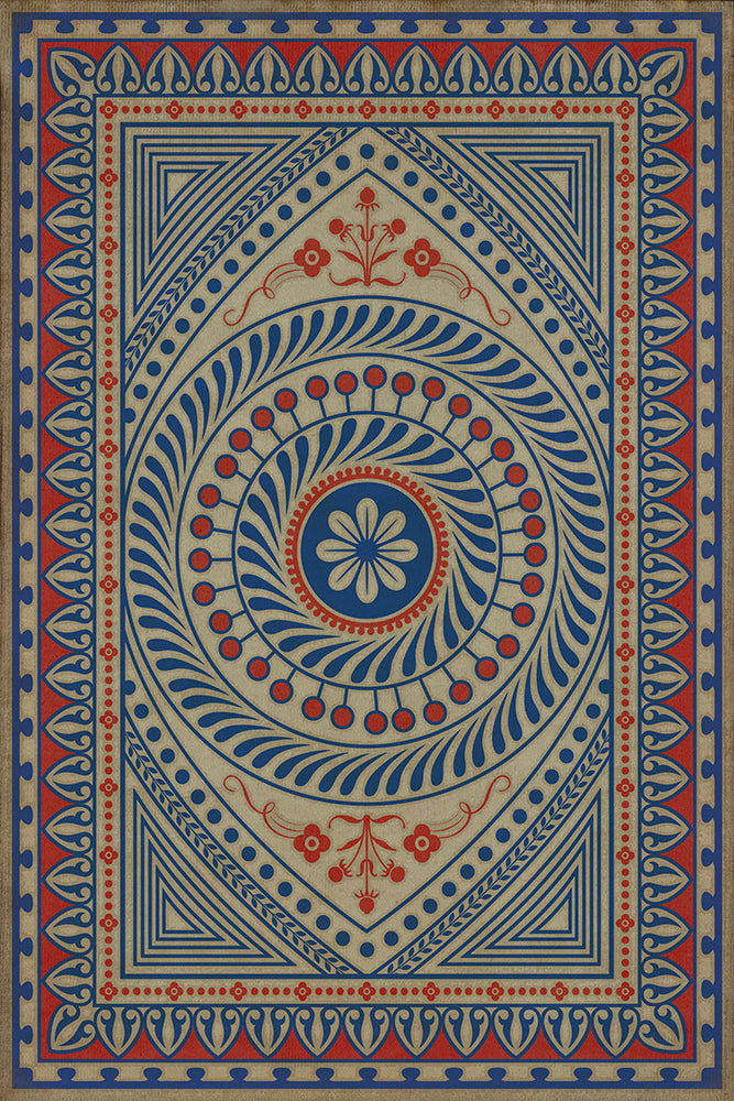 spicher and company classic vinyl pattern 75 be grateful rug