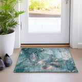 addison chantille acn518 teal rug