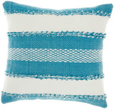 nourison outdoor vj088 turquoise pillow