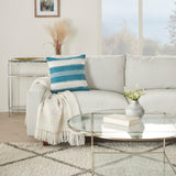 nourison outdoor vj088 turquoise pillow