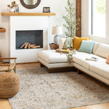 surya reina ren 2302 light gray rug