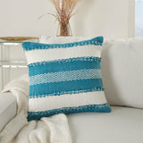 nourison outdoor vj088 turquoise pillow