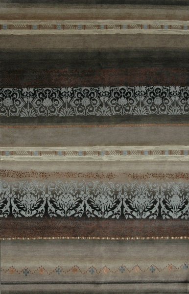 Tibet Rug Company 100 CT w/ Silk Arabesque Blue Rug