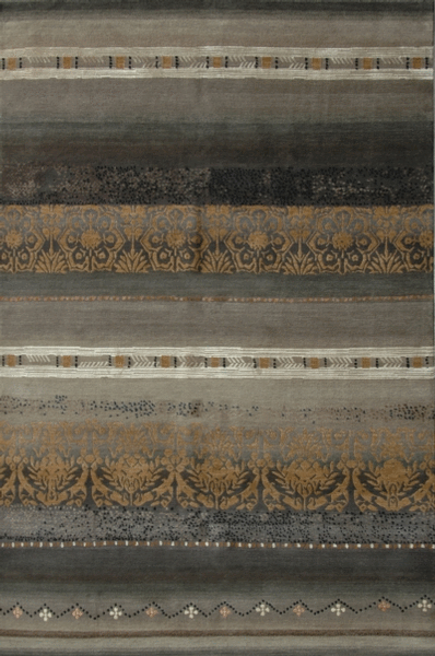 Tibet Rug Company 100 CT w/ Silk Arabesque Bronze Rug