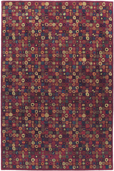 Tibet Rug Company 100 CT Bottlecaps Red Rug