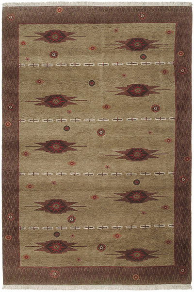 Tibet Rug Company 60 CT Desert Star Dark Beige Rug