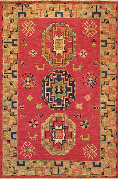 Tibet Rug Company Kazak KAZAK4 Brick Red Rug