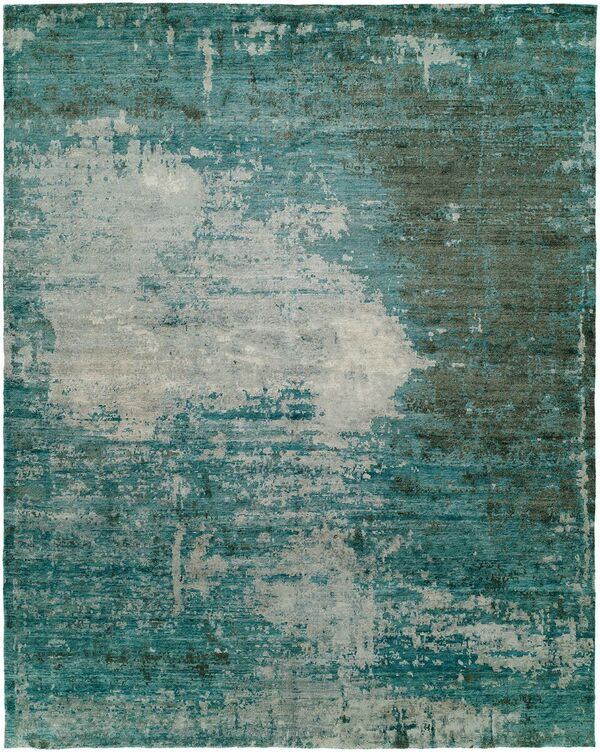 HRI Avalon AV9789E Turquoise Rug